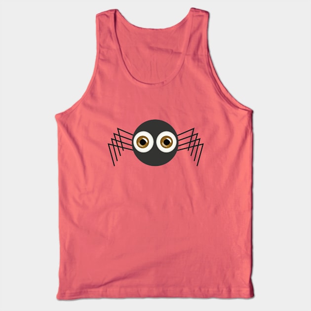 Cute Spider Tank Top by tjasarome